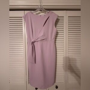 Calvin Klein Women's Soft Purple Midi Dress